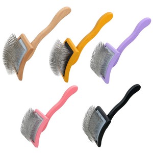 Cepillo LARGO DE Metal personalizado de lujo para perros, herramienta de aseo de alambre para mascotas medianas y grandes para el cuidado de gatos y perros - Product Image 4