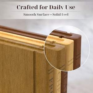 Ensemble de planches à découper avec support en bois - Planches à découper de cuisine en bois ressemblant à des livres, ensemble cadeau de planches à découper - Product Image 5