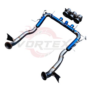 ท่อไอเสีย Vortex Burnt Blue Titanium Racing สำหรับ Ferrari 458 Italia ระบบท่อไอเสียแบบสามทางประสิทธิภาพสูง อัพเกรด - Product Image 3