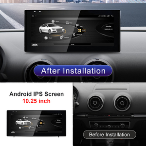 HFMidia MTK8581 10.25" 8 cœurs Android 14 Apple Carplay pour lecteurs vidéo de voiture AUDI A3 2013-2018, navigation GPS multimédia - Product Image 2