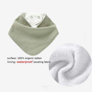 Model baru katun organik Interlock tahan air handuk kancing jepret bayi oto bayi - Product Image 2