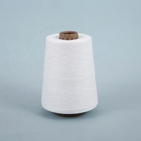 100% Recycled Polyester 30/32/40S Ring Spun Yarn Raw White Customize Count Knitting Weaving Sewing High Tenacity Super Soft
