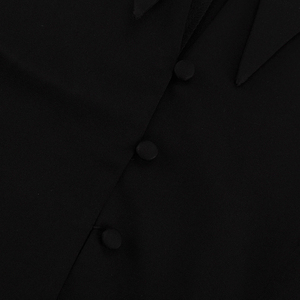 Nuovo arrivo 2025 giacca da <span class=keywords><strong>donna</strong></span> Slim Fit su misura nera clessidra Blazer e pantaloni 2 pezzi - Product Image 6