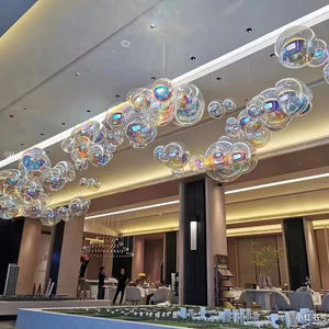 Boule de verre colorée <span class=keywords><strong>Mickey</strong></span> bulle créative décoration suspendue département des ventes zone de table de sable lustre de décoration aérienne - Product Image 5