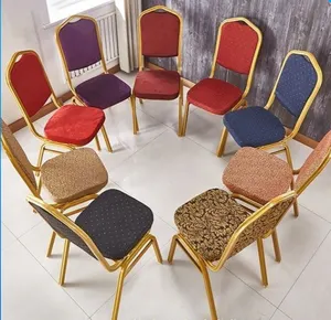 Venta al por mayor Super bajo precio Hotel Banquete Silla de aluminio Fiesta Banquete Sillas Hotel Silla para usado