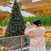 Arbre de Noël artificiel géant d'extérieur de 20 à 100 pieds avec lumières LED pour décoration