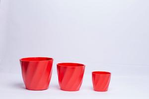 Verified Manufacturer High Quality Injection Molded PP <b>Plastic</b> Flower Pots Minimalist White 3D Origami <b>Planters</b> Medium Size - Product Image 4