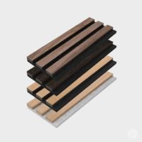 Panneaux acoustiques muraux en bois modernes pour l'intérieur, lattes insonorisantes pour la décoration intérieure, caractéristiques des panneaux insonorisants Akustik