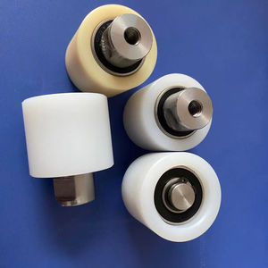 Fabrika özel plastik/naylon/POM/PP / PVC naylon silindir kasnak tekerlekler ile rulmanlar - Product Image 5