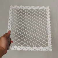 Malla Metálica Expandida de Aluminio Ligera Resistente al Fuego Clase A, Malla Decorativa para Techo, Marca Xingbei, Modelo XB-AP02