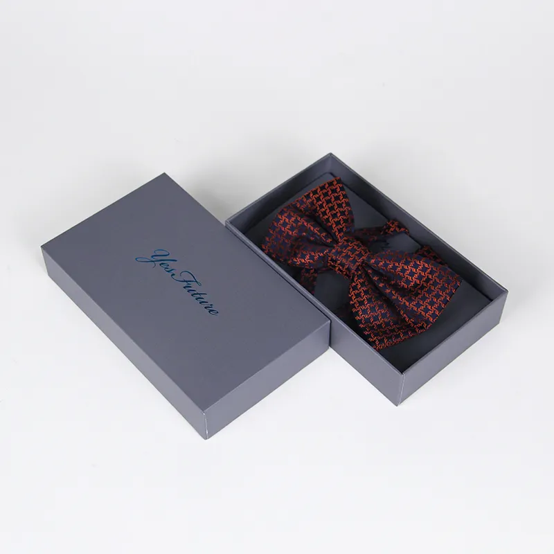 Luxury Best Gift Men Bow Tie Paper Packaging Box for Tie Necktie Gift Box