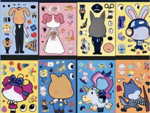 สติ๊กเกอร์แต่งตัวเมจิก เมโกะ ลาบราดอร์ เชอร์ฟิลด์ - สติ๊กเกอร์ของเล่นเสริมพัฒนาการเด็กแบบนำกลับมาใช้ใหม่ได้และเป็นมิตรกับสิ่งแวดล้อมสำหรับการเล่นสร้างสรรค์ - Product Image 4