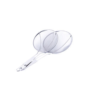 Écumoire à mailles fines en acier inoxydable grande capacité avec long manche, écologique et facile à nettoyer, <span class=keywords><strong>pour</strong></span> filtrer la farine et le riz - Product Image 1