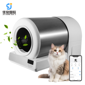 2025 Neues Design Intelligente automatische Katzen toilette APP-Steuerung Schnelle, einfache Reinigung Große, offene Edelstahl-Selbst reinigungs funktion - Product Image 1
