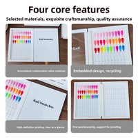 Livre d'échantillons d'ongles personnalisé 2026, album de présentation anti-poussière en acrylique, outil de nuancier de vernis gel premium pour salons, vente en gros usine
