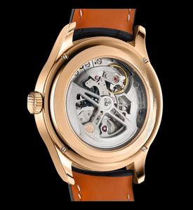 Montre de luxe sportive en alliage noir pour homme, style international, à quartz, avec verre, décontractée, classique, bracelet en cuir IWCs - Product Image 2