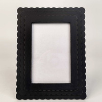 Marco de Fotos de Madera con Borde Festoneado, Estilo Moderno Minimalista, Rústico Vintage, Color Madera, para Mesa, Venta al Por Mayor Personalizable