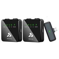 SX10 Kabelloses Desktop-Lavaliermikrofon Geräuschunterdrückung Lange Akkulaufzeit für Kirche Rede Online-Unterricht