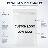 Sac d'expédition en plastique nacré antichoc et étanche avec fermeture auto-adhésive, personnalisable avec logo pour l'emballage de bijoux e-commerce