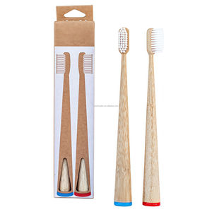 <span class=keywords><strong>Brosse</strong></span> <span class=keywords><strong>à</strong></span> <span class=keywords><strong>dents</strong></span> en bambou écologique biologique avec logo personnalisé Poils en nylon extra ultra doux biodégradable Soins de la barbe Usage domestique - Product Image 1