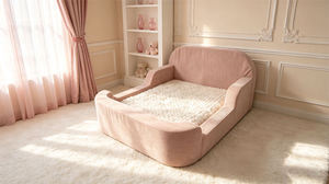 Lit de couchage souple en mousse sous vide pour tout-petits, housse en velours côtelé lavable, vente en gros d'usine, pour les 3 ans et plus, école, hôtel - Product Image 5