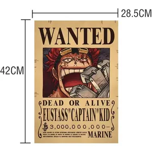 Pósteres de Papel Vintage de Anime de <span class=keywords><strong>Luffy</strong></span>, Juego de 9-13 Piezas, Decoración de Pared para Cafetería, Bar, Habitación, Póster de los Piratas del Sombrero de Paja de <span class=keywords><strong>Zoro</strong></span> - Product Image 2