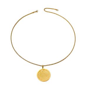 Ramadan amulette arabe coran Bible verset islamique musulman en acier inoxydable Eid pendentif mode bijoux collier femmes hommes en gros - Product Image 6