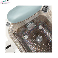 Vente flash : Lavabo carré en verre pour salon de manucure, massage des pieds, pédicure, spa, salon de beauté, SPA pour les pieds