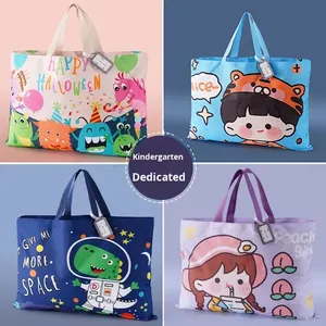 Lindo estilo de dibujos animados impermeable Oxford edredón bolsa de almacenamiento bolso de moda para jardín de infantes y almacenamiento de edredón portátil para niños - Product Image 2