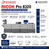 Photocopieur A3 reconditionné pour imprimantes et copieurs Ricoh PRO 8320S 8310S 8300S 8320 8310 8300 – Machine d'impression et de copie noir et blanc d'occasion