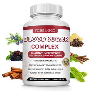 Cápsulas de Fórmula Herbal Natural para Controle de Açúcar no Sangue com Canela, Melão Amargo e Ácido Alfa-Lipoico para Níveis Saudáveis de Açúcar no Sangue - Product Image 3