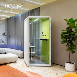 Cabina de Oficina Móvil Insonorizada para una Sola Persona con Vidrio de Privacidad, Mini Módulo de Oficina para el Hogar - Product Image 4