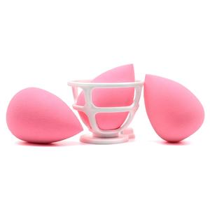 JLY Venta al por mayor promocional logotipo personalizado Material maquillaje Etiqueta Privada licuadora redonda <span class=keywords><strong>Xxl</strong></span> Rosa esponja de maquillaje de microfibra - Product Image 6