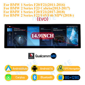 Autoradio Android 14 con Carplay e Android Auto, Navigazione per <span class=keywords><strong>BMW</strong></span> Serie 1/2 F20 F21 F22 F23 F45 F46 2011-2018 - Lettore Multimediale per Auto - Product Image 3