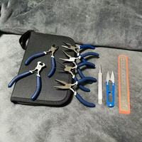 Lot de 9 mini-pinces en acier au carbone de 4,5 pouces, qualité atelier, pour la réparation de perles, le gainage de fils, l'artisanat DIY, vente en gros