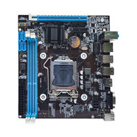 Placa base H81 al por mayor de fábrica con procesador, placas madre de PC de 64GB M.2 Dual DDR3 de 2 pulgadas