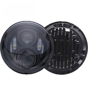 Accesorios para Automóviles, Faro LED con Anillo Halo, Luz de Señal de Giro, Luz Antiniebla, DRL de 7 Pulgadas y 60 W, Faro Delantero H4 H7 Universal de 12 V y 10000 Lúmenes - Product Image 2