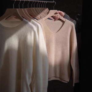 Suéter de Lana y Cachemira Australiana Tasmaniana para <span class=keywords><strong>Mujer</strong></span> DONYI, Acabado Cepillado, Invierno, Casual, Antiarrugas, Manga Larga, Cuello Redondo - Product Image 1