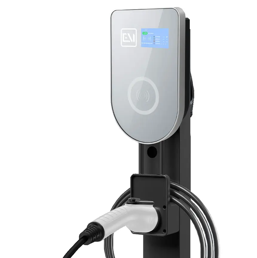 EV EV şarj GB/T standart çin elektrikli araba şarj istasyonları RFID kart ekran elektrik araç şarj cihazı istasyonu