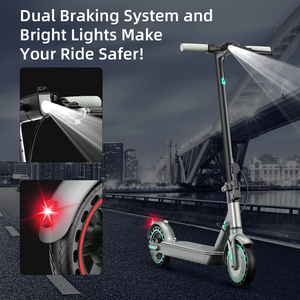 Patinete Eléctrico Plegable con Velocidad de 25 km/h y 250 W para la UE, <span class=keywords><strong>E</strong></span>-<span class=keywords><strong>Scooter</strong></span> Rápido para Adultos con Neumáticos de 8.5 Pulgadas y Aplicación Inteligente - Product Image 2