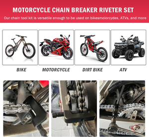 Kit d'outils de démontage et de rivetage de chaîne 13 pièces pour <span class=keywords><strong>moto</strong></span> - Product Image 6