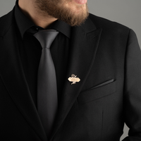 Haute tendance de la mode Ethos personnalisé personnalisé hommes et femmes gravé nom broches broches