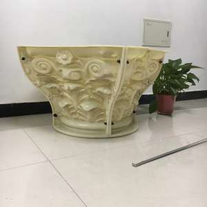 الزخرفية جولة عمود روماني العمود رئيس الرأسمالية تصميم الخرسانة العفن - Product Image 6