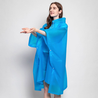 Ponchos de pluie réutilisables pour adultes avec capuche à cordon de serrage