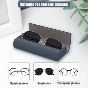 Wholesale Rectangle Eyeglass Box Crush-resistant Spectacle <b>Glasses</b> <b>Case</b> Magnetic Closure PU Leather Wallet-style Sunglasses <b>Case</b> - Product Image 3