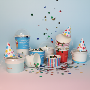 Wholesale Custom Logo 4oz 8oz 12oz 16oz Single <b>Wall</b> Eco-Friendly Disposable Biodegradable Ice Cream <b>Paper</b> Cups - Product Image 4