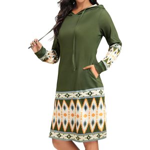 Robe à capuche pour femme FOXA, manches longues, légère, avec poches, sweat-shirt d'automne, tricoté en polyester, respirant - Product Image 2