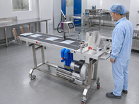 Machine de pagination industrielle pour sacs souples en carton, applications de codage, d'étiquetage, de comptage et de tri basées sur convoyeur, moteur d'alimentation IFeeder