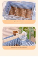Cage à oiseaux respirante et portable pour perroquets, anti-évasion, pour extérieur, fournitures pour animaux de compagnie, cage ornementale