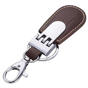 Wholesale Logo Plain Key Holder Ring Chain <strong>Leather</strong> Keychain Luxury Metal Key Holder Genuine <strong>Leather</strong> Keychain <strong>Keyring</strong> - Product Image 2